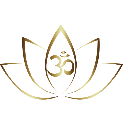 Gold lotus and Om symbol