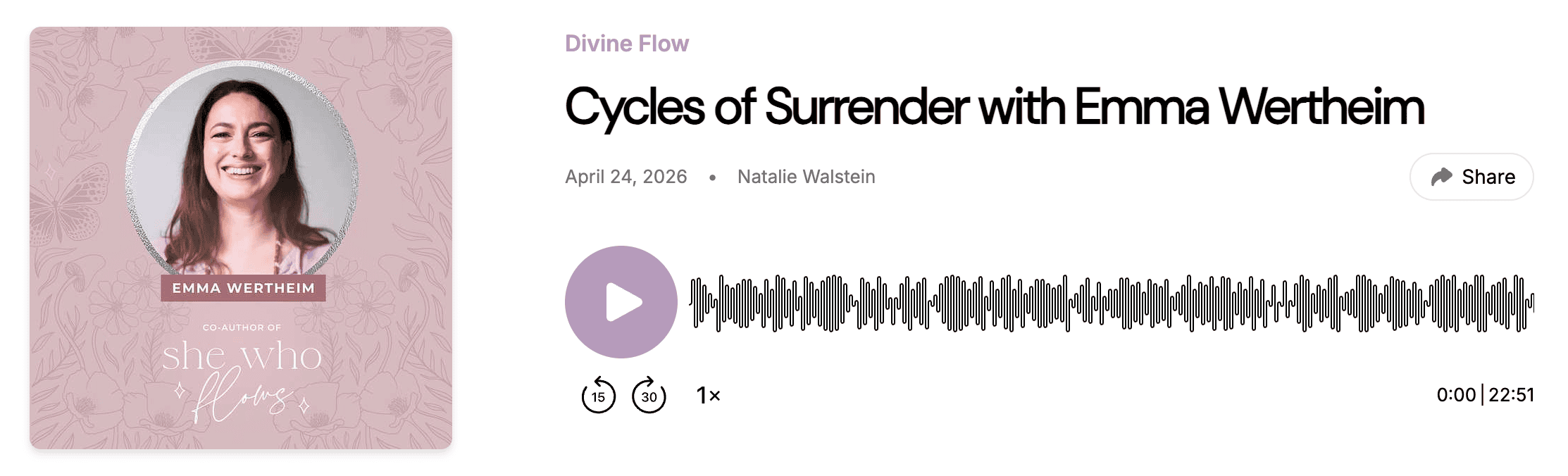 Emma Divine Flow Podcast She Who Flows Book